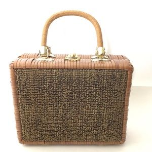 Rattan Vintage Box Purse